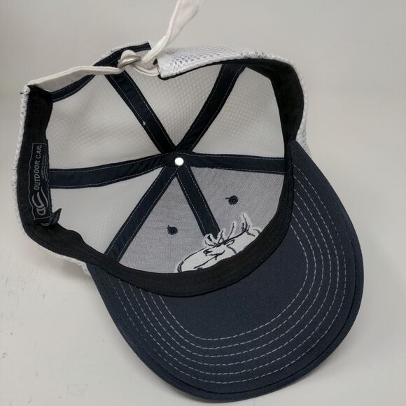 RMEF Rocky Mountain Elk Foundation Slideback Hat Blue OSFM Embroidered Logo - Picture 9 of 11